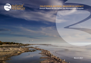 Annual Report on the Salton Sea Management Program